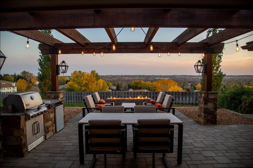 Patio during Golden Hour
