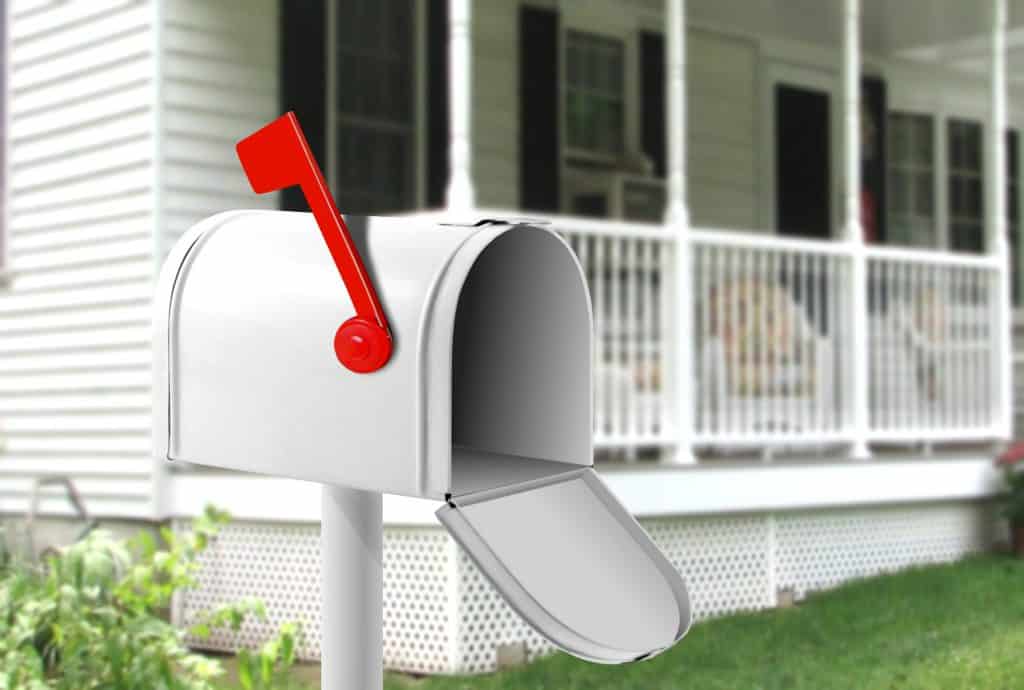 Mailbox outside someones home