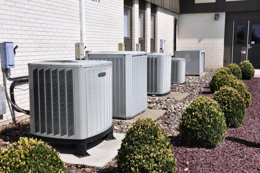 Several large air conditioning (AC) units