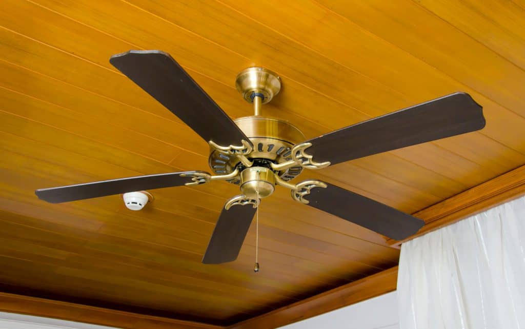 An old style ceiling fan