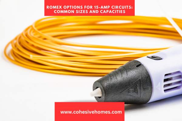Romex Options for 15 Amp Circuits Common Sizes and Capacities