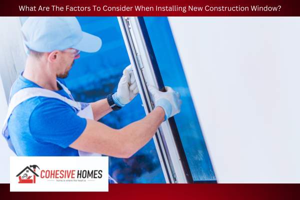What Are The Factors To Consider When Installing New Construction Window
